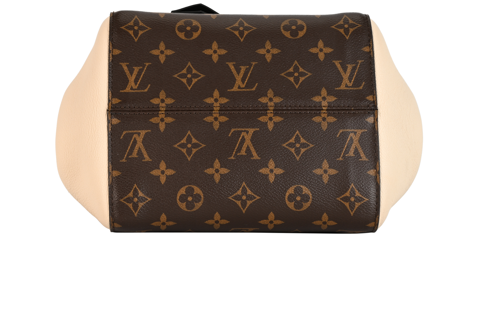 Fold Tote PM, &pound;1,200, Handbags, Brown/Cream/Red, Canvas/Leather, Top view